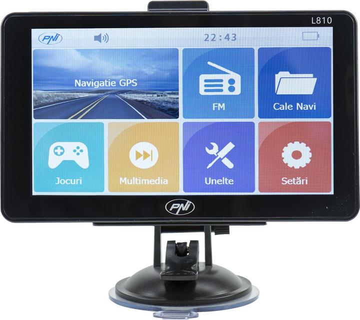 Immagine prodotto PNI Sistema di navigazione GPS L810 schermo da 7 pollici, 800 MHz, 256 MB DDR, 8 GB di memoria (7")