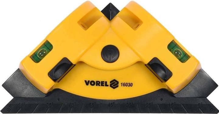 Image du produit Vorel Laser à angle pour carrelage 90° avec 2 ventouses et niveau à bulle