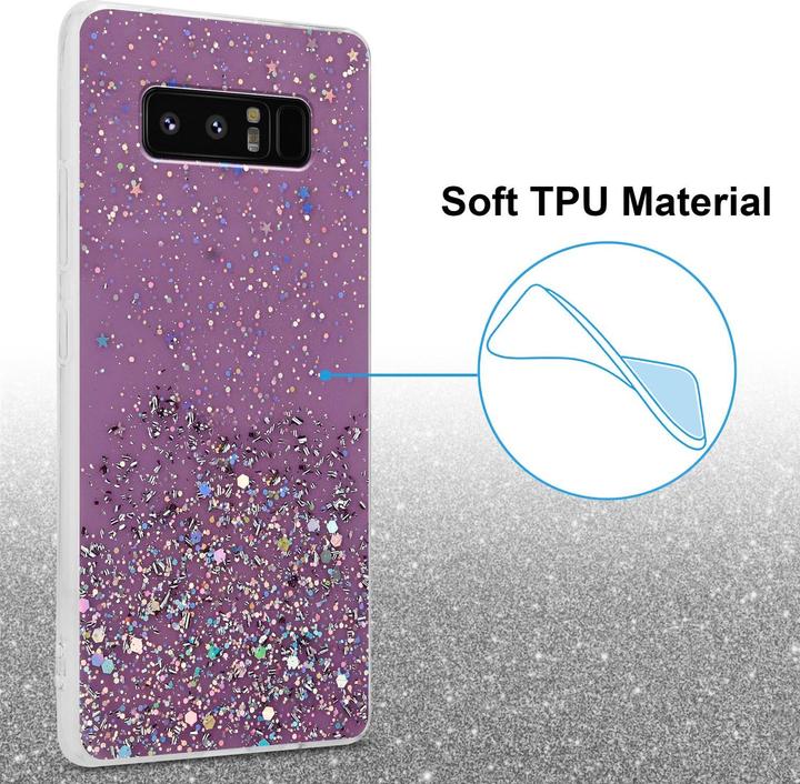 Actual product image Cadorabo TPU cover sparkling glitter (Samsung Galaxy Note 8)