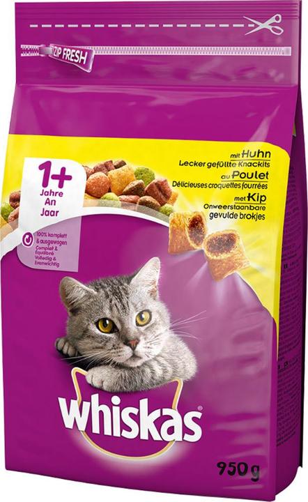 Produktbild Whiskas Trockenfutter Adult Huhn, 950 g (Adult, 1 Stk., 950 g)
