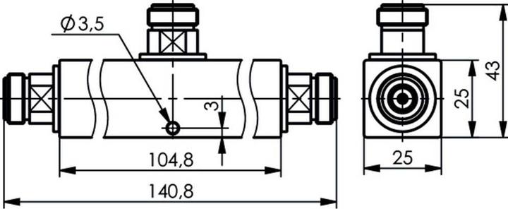 Produktbild Telegärtner J01029A0027 N Power Splitter 1 St.