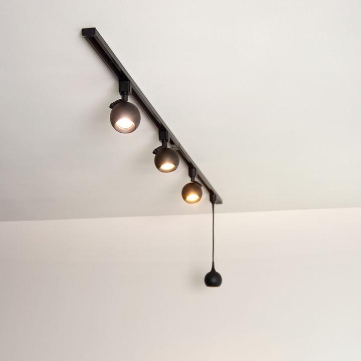 Actual product image Lucide TRACK FAVORI pendant - Track system - 1xGU10 - Black 09956/01/30 (GU10)