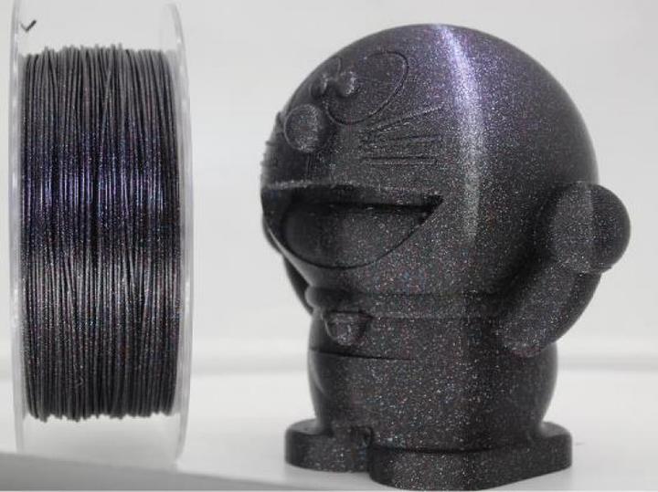 Produktbild Gembird Filament, PLA /'Three galaxy/' black 1.75mm, 1kg 3DP-PLA-MX3-01-GBK (PLA, 1.75 mm, 1320 g, Schwarz)