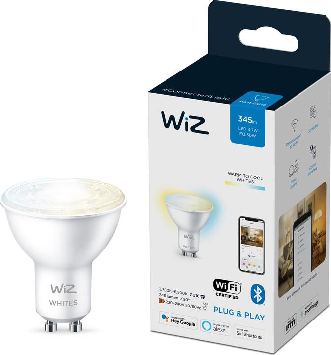 Produktbild WiZ White (GU10, 4.90 W, 345 lm, 1 x, F)