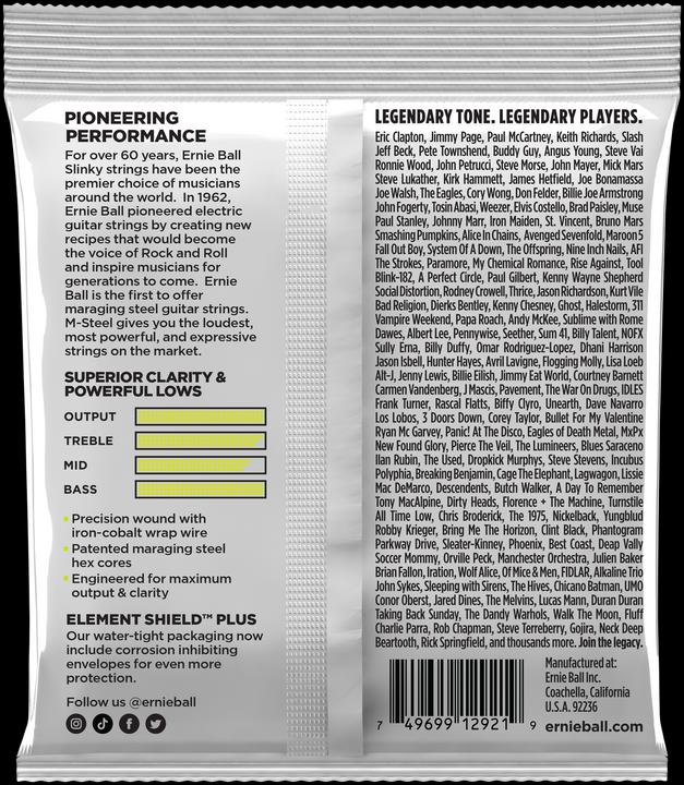 Valori nutrizionali e ingredienti Ernie Ball Slinky M-Steel Regular (6 x, Chitarra elettrica, 0.05")