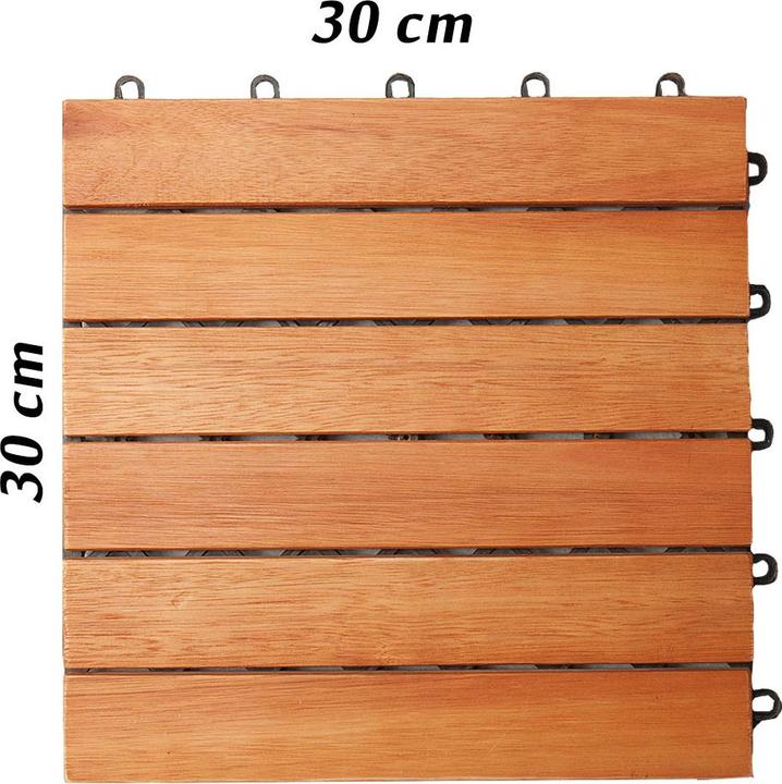 Actual product image Casaria Wood tile 3m² (55 x, 30 x 30 cm)