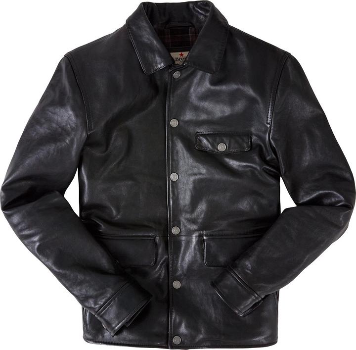 Immagine prodotto Joe Browns Giacca classica in pelle con fodera a quadri vintage (XL)