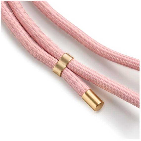 Produktbild Hama Handyband zum Umhängen, universal, verstellbar, Karabiner, 2 m, Nude/Gold