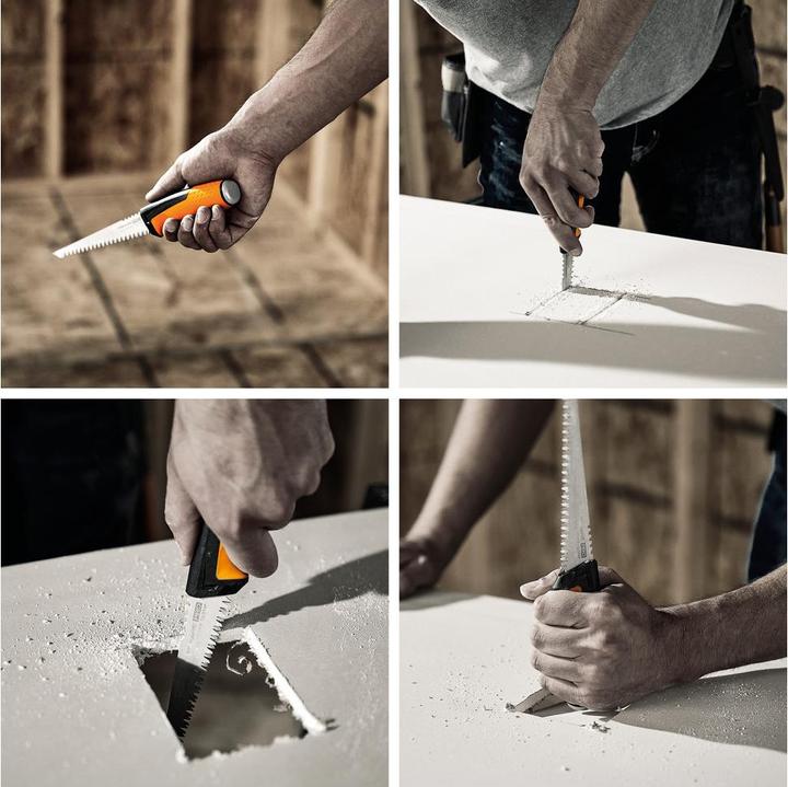 Productafbeelding Fiskars Pro Kleine Metaalzaag, Incl. Holster, Zaagbladlengte: 15 cm, 7 TPI, Zwart/Oranje, PowerToo