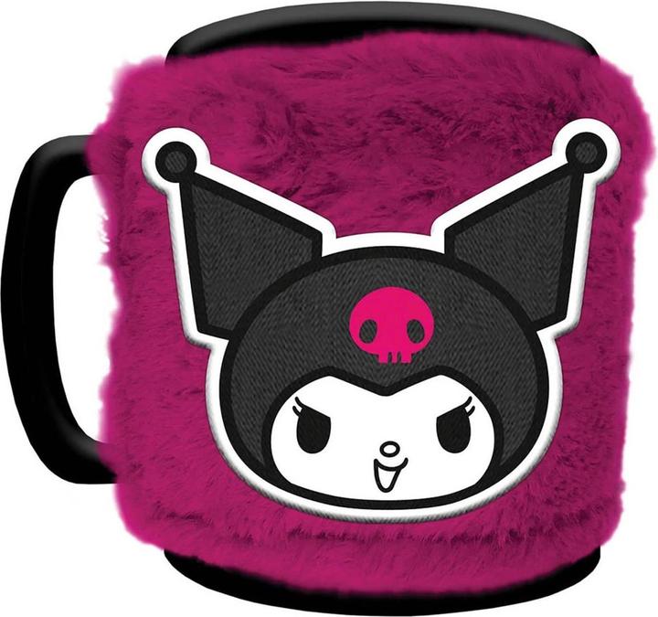 Actual product image Sanrio Kuromi Fuzzy Mug (440 ml, 1 x)