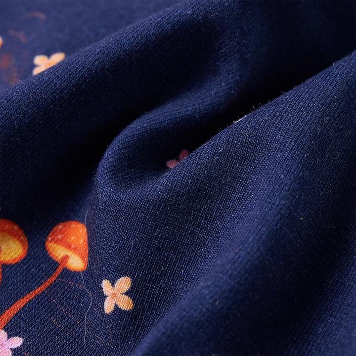 Actual product image VidaXL Children's dress navy blue 140,Material: 92 % cotton. 8 (140)