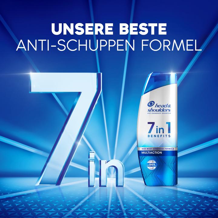 Actual product image Head & Shoulders 7in1 Anti-Dandruff Shampoo Multiaction (250 ml, Liquid shampoo)