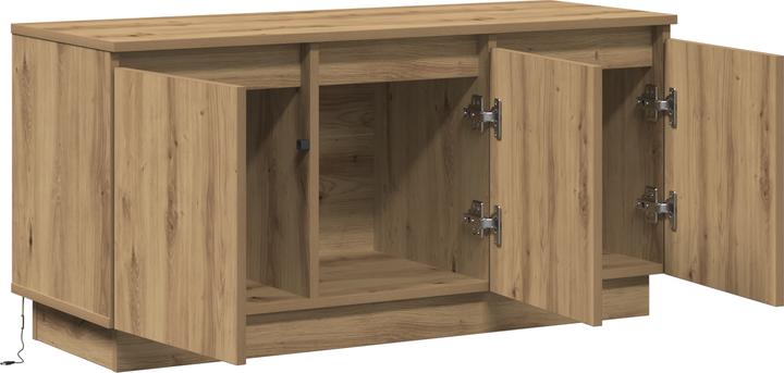 Produktbild VidaXL TV-Schrank Massivholz Eiche 100x38x49 cm Holzwerkstoff