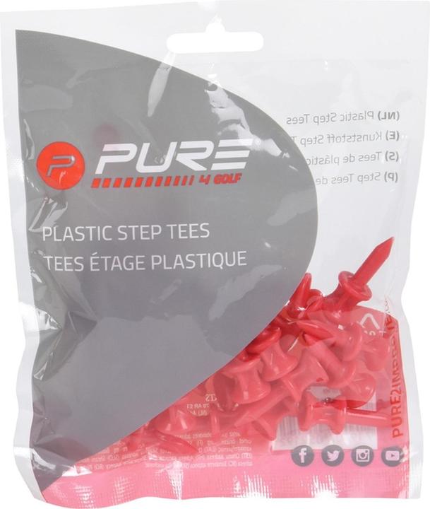 Pure Golf Tees Step Kunststoff 25erPack