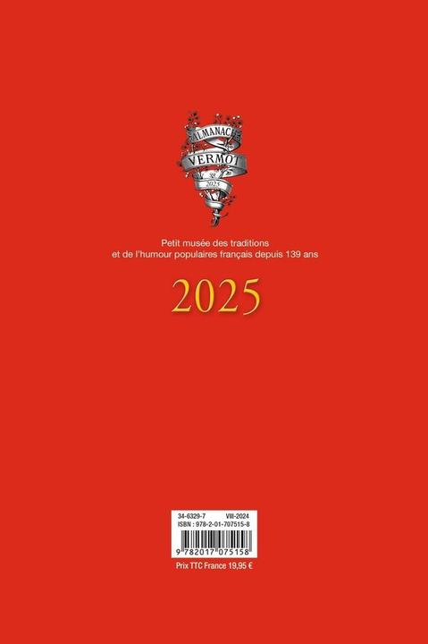 Image du produit Almanach Vermot 2025 : plus de 1500 articles, dessins et histoires (Français)