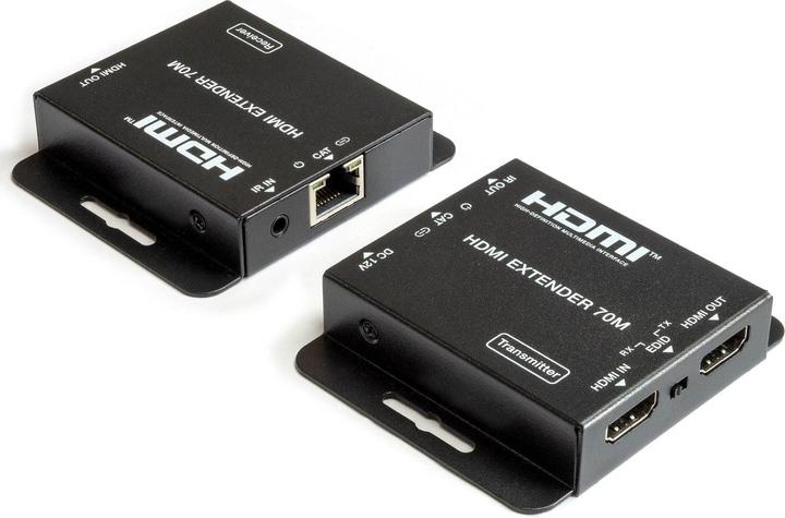 Produktbild FeinTech VME00110 HDMI over LAN Extender | 4K 30Hz | 70 m (Extender, CAT Extender)