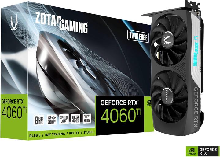 Actual product image Zotac GeForce RTX 4060Ti TwinEdge (8 GB)