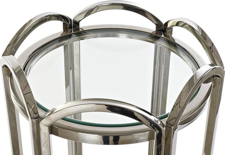 Produktbild DKD Home Decor Side table Crystal Silver Metal 40 x 40 x 110 cm (40 x 40 x 110 cm)