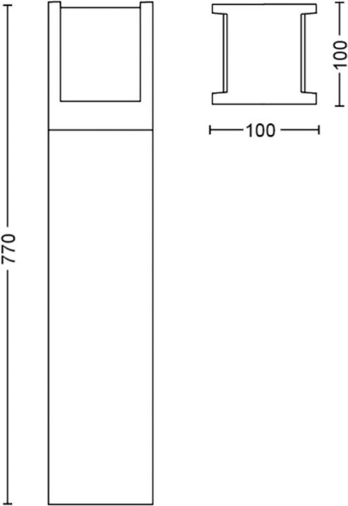 Actual product image Philips Hue Fuzo Base (1150 lm, IP44)