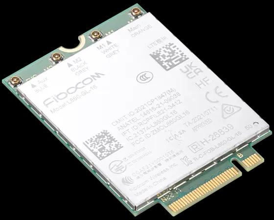 Actual product image Lenovo ThinkPad Fibocom L860-GL-16 4G LTE CAT16 M.2 WWAN Module for T16/P16s Gen 2 Intel and AMD (PCIe)
