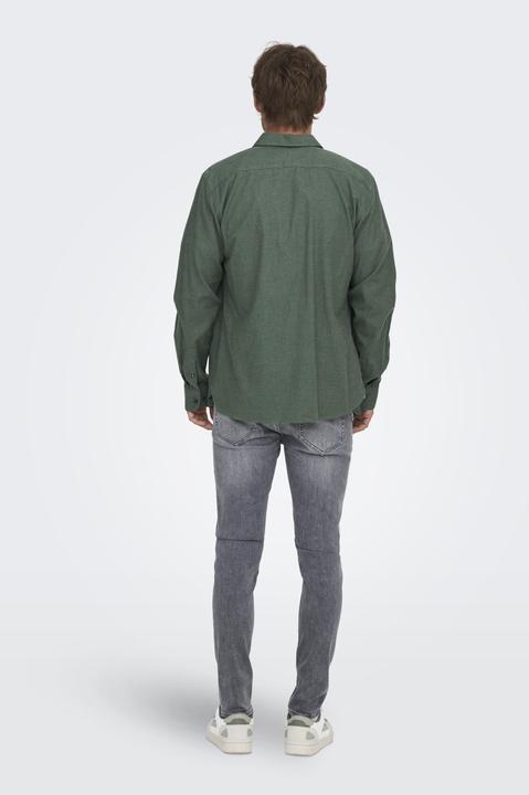 Produktbild Only & Sons Normal geschnitten Hemdkragen Hemd Hemd (XXL)
