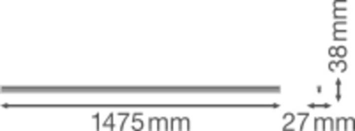 Actual product image Ledvance LED Linerar Compact Batten compact luminaire LN COMP BATTEN 1500 25W/4000K 25W 4000K 2500lm (2500 lm)