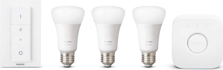 Actual product image Philips Hue White BT Starter Set (E27, 9.50 W, 806 lm, 3 x, F)