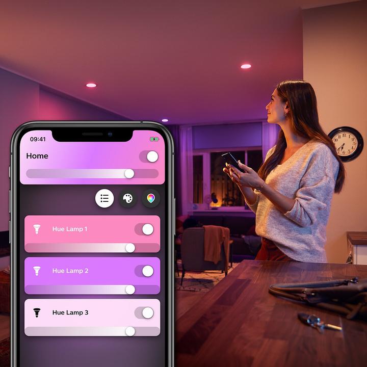 Actual product image Philips Hue White & Color Ambiance BT (GU10, 5.70 W, 350 lm, 2 x, G)