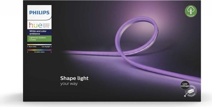 Actual product image Philips Hue Outdoor Lightstrip (RGBW, 500 cm, Outdoor)