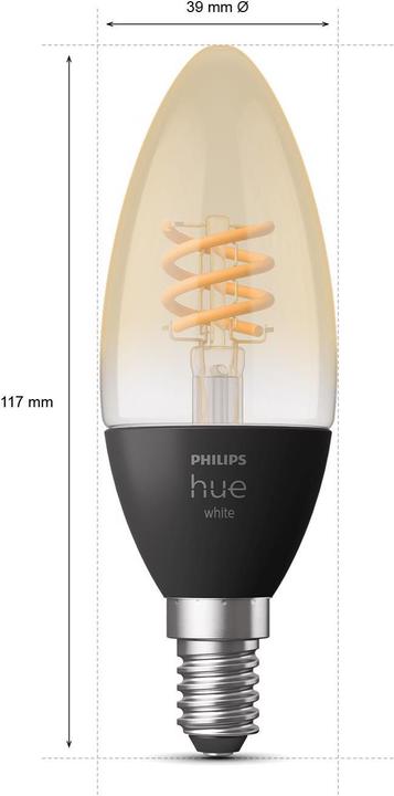 Produktbild Philips Hue White (E14, 4.50 W, 300 lm, 1 x, G)