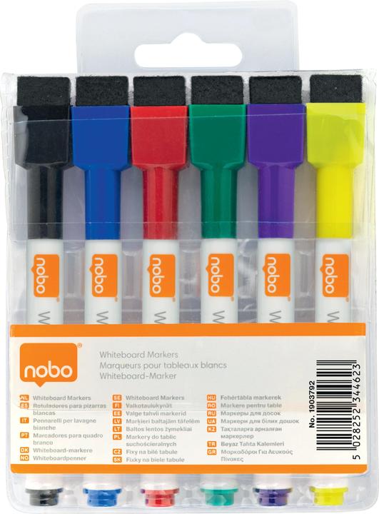 Produktbild Nobo Whiteboard Marker Quartett Farbe (Assortiert, 3 mm, 6 x)