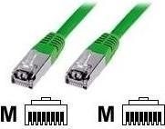 Image du produit Digitus CAT 5e SF-UTP Câble patch PVC AWG 26/7 Longueur 1 m Couleur vert (SF/UTP, CAT5e, 1 m)