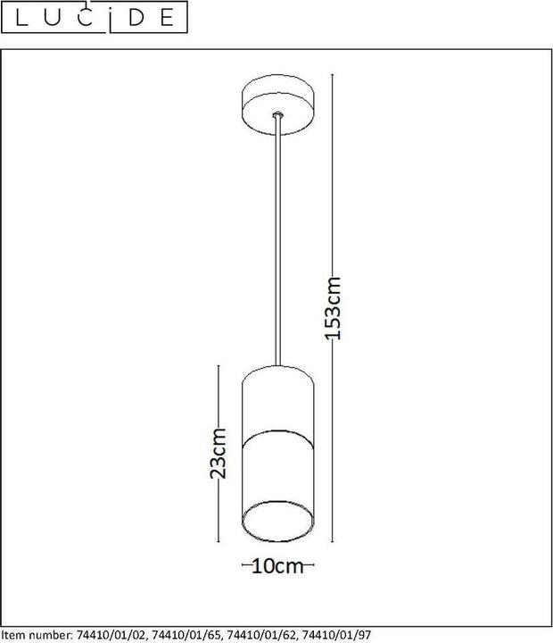 Actual product image Lucide zino (E27)