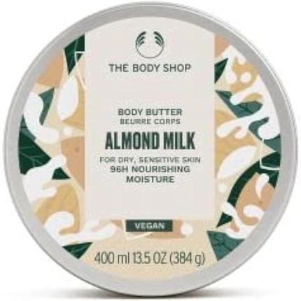 Body Shop Almond Milk Body Butter for Dry Sensitive Skin 400ml (Körpercreme, 400 ml)