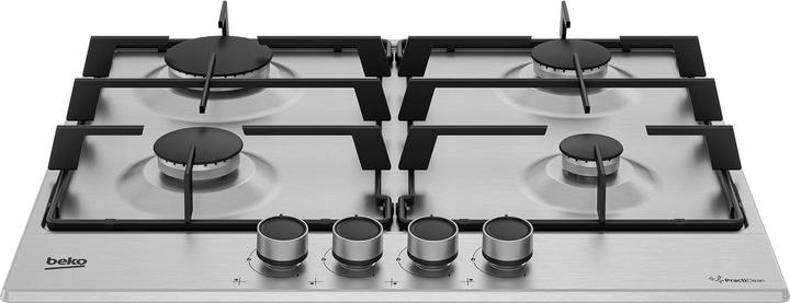 Actual product image Beko HIAG64223SXE Stainless steel Built-in hob 60 cm Gas 4 burner(s)