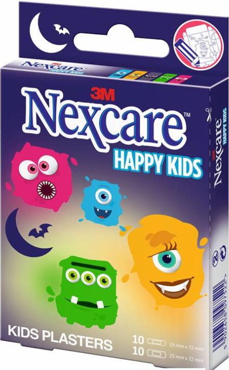 Nexcare Happy Kids Monster Kinderplaster (20 x)