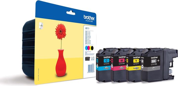 Produktbild Brother LC-121VALBP Multipack (M, BK, C, Y)