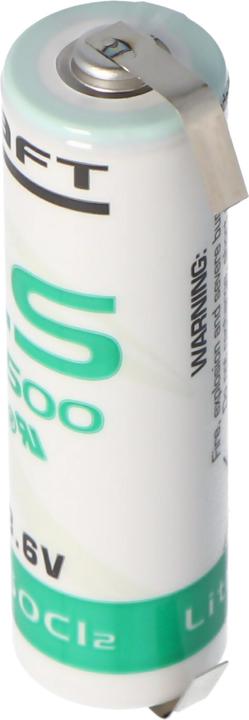 Produktbild Saft Batterie LS14500CNR mit U-Form Lötfahnen (1 Stk., AA, 2250 mAh)