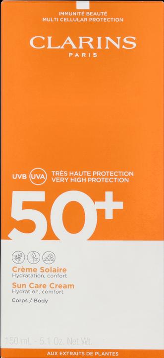 Actual product image Clarins Crème Solaire (Suntan cream, SPF 50+, 150 ml, 199 g)
