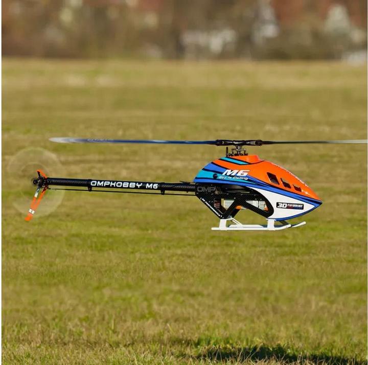 Produktbild OMP Hobby Helikopter M6 Cosmic-Orange Bausatz und Rotorblätter