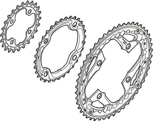 Immagine prodotto Shimano Ingranaggio Deore LX FC-T551 36 denti AL (36)
