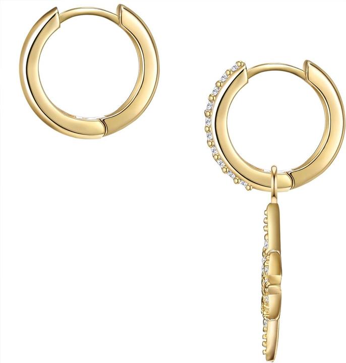 Actual product image Glanzstücke München Ladies Star Sterling Silver Zirconia Yellow Gold - 24209 (Sterling Silver)