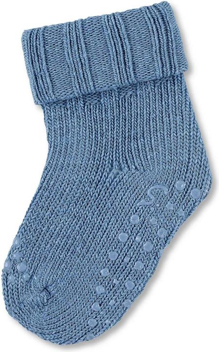 Sterntaler Antirutsch-Socken aus Wolle Mittelblau Gr. 18 (Einzelpack, 18)