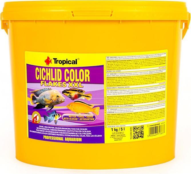Image du produit Tropical Cichlid Color XXL 5l/1kg (Poissons d'aquarium, 5000 ml)