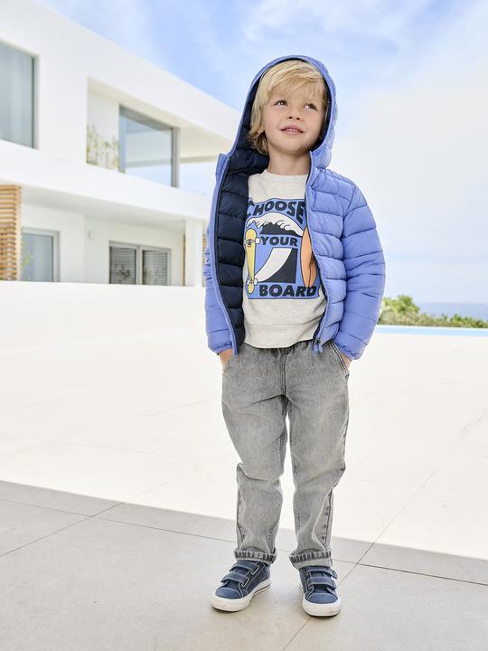 Immagine prodotto Vertbaudet Jungen Light-Steppjacke mit Kapuze und Recycling-Polyester (122)