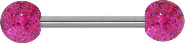 Bijouteria Zungenpiercing (Acrylglas, Chirurgenstahl 316L)