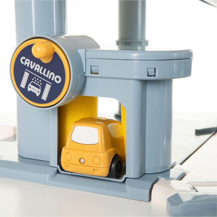 Actual product image Polesie Cavallino 7-stöckiger Garagenturm mit Autos in Pastellfarbe