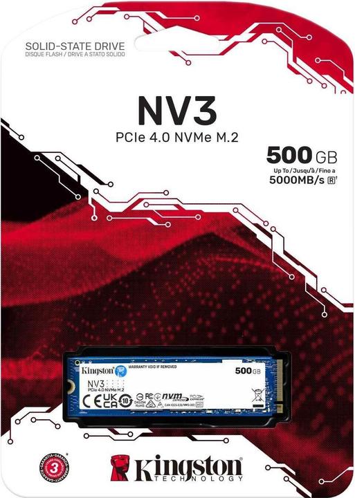 Immagine prodotto Kingston NV3 (500 GB, M.2 2230)