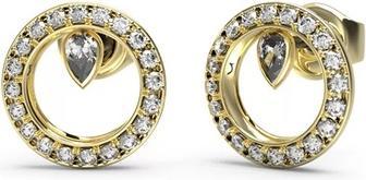 Guess Minimalist Steel Earrings With Zircons Tiny Dancer