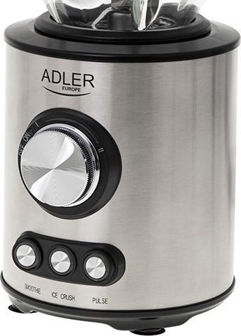Actual product image Adler Blender AD 4078 Tabletop, 1700 W, Jar material Glass, Jar capacity 1.5 L, Ice crushing, Stainless (EU plug, 800 W)